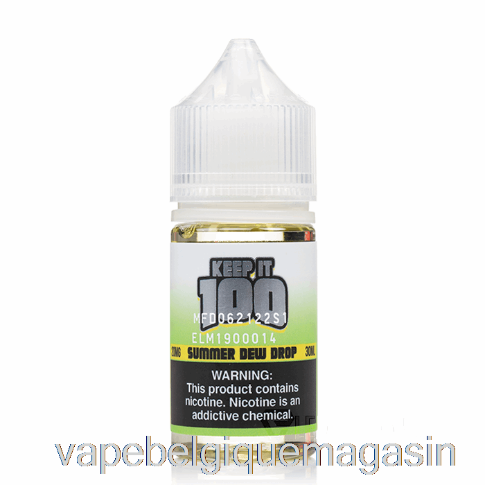 Vape Belgique Goutte De Rosée D'été - Gardez-le 100 Sels - 30 Ml 20 Mg